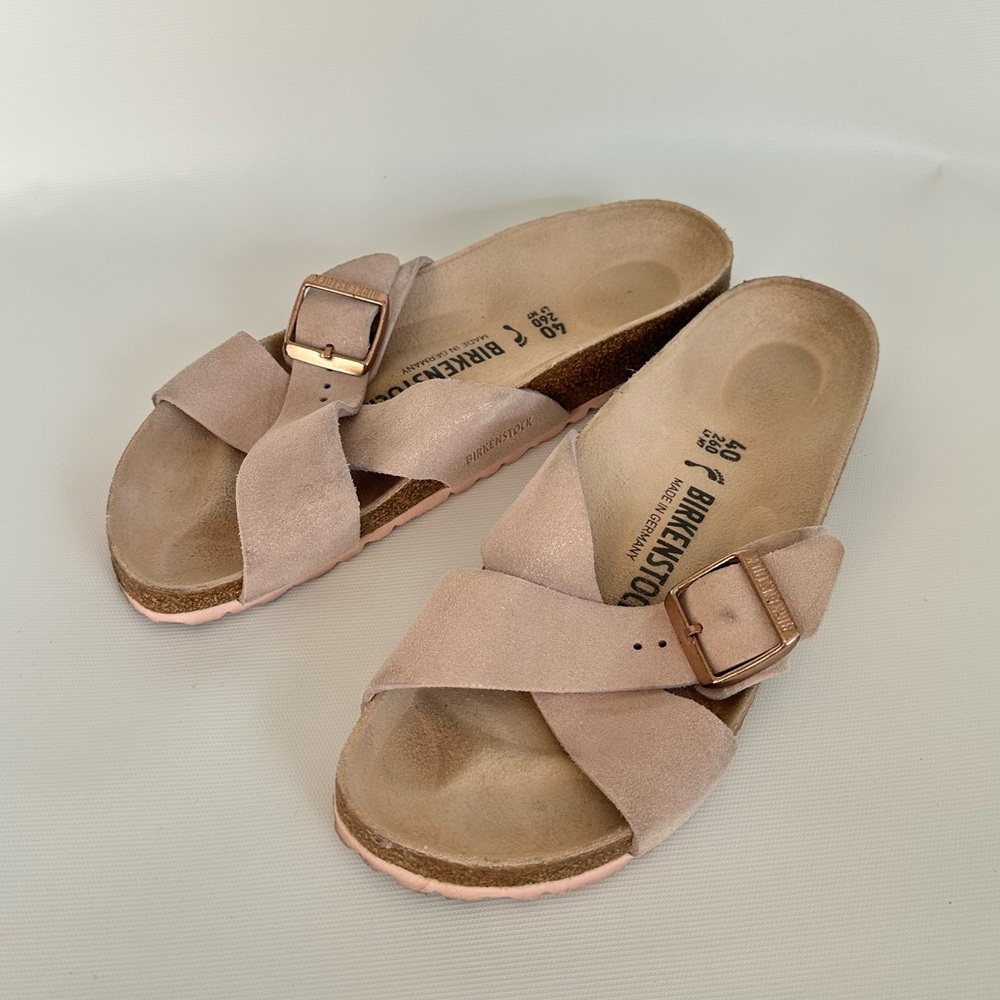 Birkenstock SIENA Suede Leather Light Rose EUC